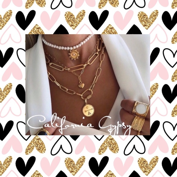 Layered Pearl Gold Safety Pin - Picture 4 of 8